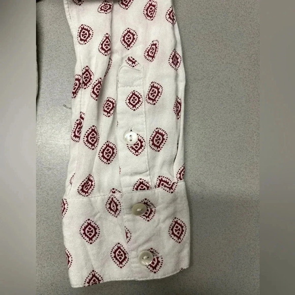 STYLE & CO FLORAL PRINT LONG SLEEVE SHIRT BLOUSE SIZE PETITE M - Picture 5 of 7